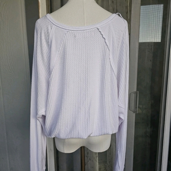 FREE PEOPLE We The Free Soul Song Oversized Top Sorbet Size M/L - Picture 3 of 8